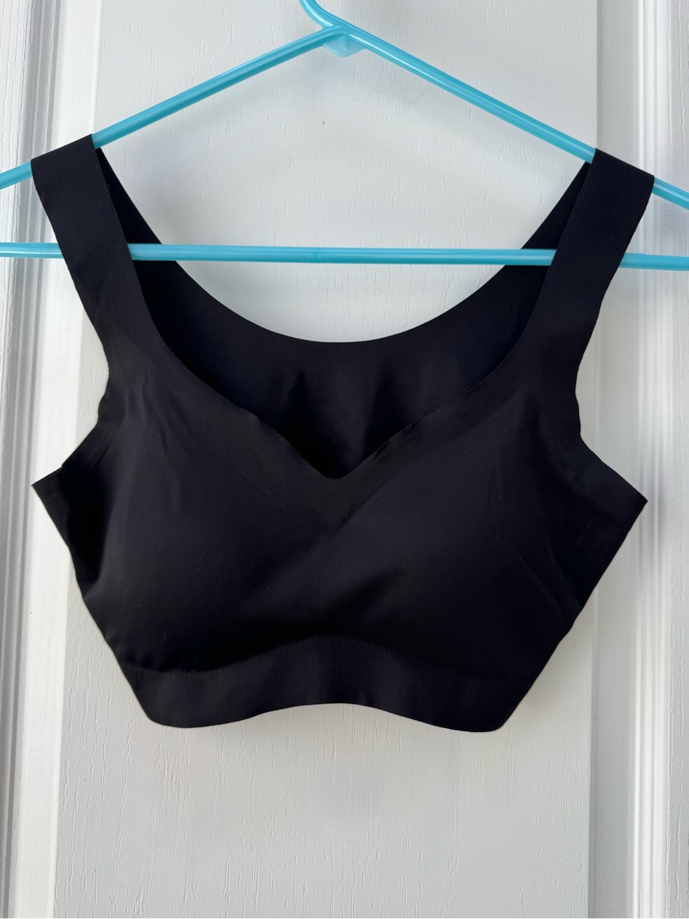 SHEIN Black Seamless Support Push-up Bralette